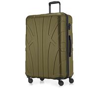 SUITLINE Valigia grande 76 x 53 x 31 cm ABS rigida espandibile (96-110 L) con lucchetto TSA 4 ruote doppie manico telescopico trolley viaggio, Avocado