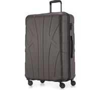 Suitline - Valigia Trolley rigido grande ABS TSA 4 ruote, 76 cm, 110 litres, Titanio