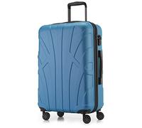 SUITLINE - Valigia media rigida leggera bagagli da stiva espandibile, 66 cm, 68 litri, Ciano