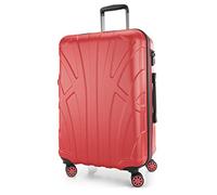 Suitline - Valigia media rigida leggera bagagli da stiva espandibile, 66 cm, 68 litri, Corallo