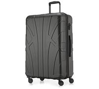 SUITLINE - Valigia rigida, bagaglio da viaggio rigido, TSA, 76 cm, ca. 96 litri, 100% ABS opaco, Graphite