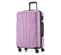 SUITLINE - Valigia rigida, bagaglio da viaggio rigido, TSA, 66 cm, ca. 58 litri, 100%, ABS opaco, Flieder