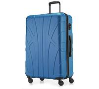 Suitline - Valigia Trolley rigido grande ABS TSA 4 ruote, 76 cm, 110 litres, Ciano
