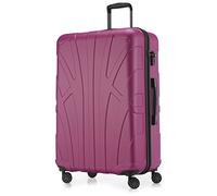 SUITLINE - Valigia grande rigida leggera bagaglio check-in espandibile, 76 cm, 110 litri, Rosa
