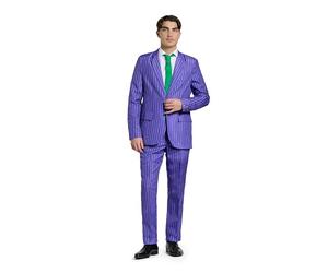 Suitmeister - Completo da uomo, con stampe eleganti e raccapriccianti, set completo, include giacca, pantaloni e cravatta., Il Joker, S