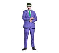 Suitmeister Costume di Halloween da Uomo con Stampe Eleganti e inquietanti-Set Completo: Include Giacca, Pantaloni e Cravatta Lavoro, Il Joker Suit, M