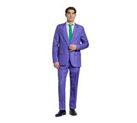 Suitmeister Costume da Uomo - Tuta Slim Fit del Personaggio Dc Joker - Viola
