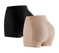 SUIUOI 2PCS Pancia Shapewear Body Shaper Vita Alta Mutandine Modellanti Butt Lifter Boyshorts Panty Panty Control Mutandine Imbottite Body Shaper Imbottito Hip Enhancer