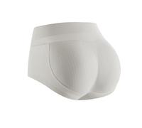SUIUOI Mutande push up da donna, con push up, mutandine elastiche per il corpo, senza cuciture, modellanti, beige., L Slim