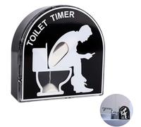 SUJAHHUJIQ Clessidra per WC, timer da bagno, timer da bagno di alta qualità, con sabbia da 5 minuti, regalo divertente per uomini, marito, papà, festa del papà, compleanno, calza di Natale