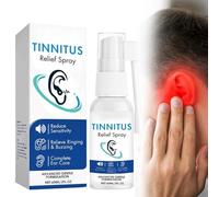 SUJEBKC 1 Pezzi Spray per Sollievo Dall'acufene,Spray per la Pulizia del Cerume,Spray per la Cura Della Pulizia Delle Orecchie,60ML