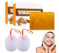 SUJEBKC 2psc kojic acid soap Kojic Acid Soap Turmeric and Kojic Soap per Viso e Corpo Sapone Naturale per Rimuovere le Macchie Pigmentarie Pulire in Profondità e Idratare