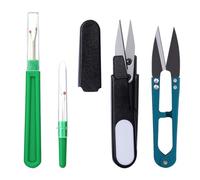 SUJEBKC Seam Ripper Kit,Taglia Cuciture,Taglia-asole per Cucito,Taglia Filo Seam Ripper,Filo Unpicker Taglierina con La Forbice per Cucire Unpicker Taglia-Filo Strumenti a Punto Croce(4 Pezzi)