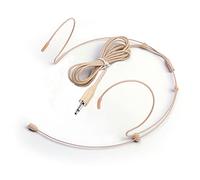 Sujeetec Cuffie con microfono discreto auricolare sopra l'orecchio microfono per amplificatore vocale portatile, ideale per lezioni - beige