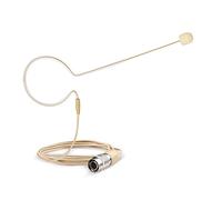 Sujeetec Hirose Microfono a 4 pin per audio Technica Wireless System & Bodypack Transmitter - Beige Single Earhook Omnidirezionale Headset Head Mic