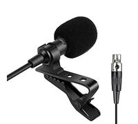 Sujeetec Microfono lavalier Microfono a bavero Compatibile con Shure Trasmettitore Wireless - Unidirezionale Condensatore Microfono - Spina Mini XLR TA4F