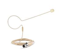 Sujeetec Pro - Cuffie con microfono a condensatore per cuffie AKG Wireless System Bodypack, ideali per cantare, presentazioni, chiese, lezioni - beige