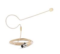 Sujeetec Pro - Cuffie con microfono a condensatore per cuffie Shure Wireless System, ideali per cantare, presentazioni, chiese, conferenze, colore: beige