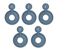 Sujetalados para Niños - Portahelados Infantil Antigoteo Con 5 Piezas De Silicona | 5 Piezas Reutilizables Silicona Accesorios, Colector De Goteo para Postres Derretidos, Niños Niñas Y Bebés, E