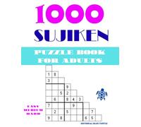Sujiken Sudoku Puzzle Book for Adults - 1000 Puzzles: Easy, Medium & Hard Sujiken Logic Puzzles | Diagonal Sudoku Brain Teasers | Large Print Number Puzzle Collection