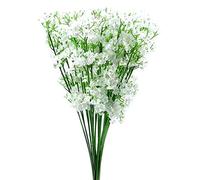 Sujurio 12 Steli Respiro Artificiale Gypsophila Fiore di Seta Mazzo del Bambino
