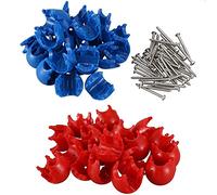 Sujurio 20 pezzi Rete per corda da arrampicata 12 mm connettore in plastica fibbia accessori per arrampicata all'aperto altalena arrampicata parti corda