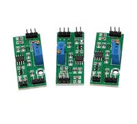 Sujurio 3PZ LM393 Modulo Comparatore di Tensione 3,5-24 V con Indicatore LED Controllo Comparatore Analogico di Uscita Ad Alto Livello