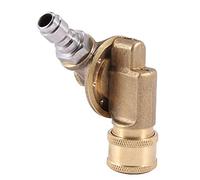 Sujurio Accoppiatore girevole per ugello idropulitrice, accessorio per pulizia grondaie, 240 gradi, 4500 Psi, 1/4 di pollice Quick Connect 7 diversi angoli di pulizia