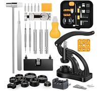 Sujurio Kit di Riparazione 'Orologio + Attrezzo per Pressa per Orologi, il Kit di Attrezzi per la Sostituzione Della Batteria,Watch Tool Kit con Watch Link Removal Tool