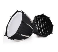 Sujurio Softbox ottagonale da 30 cm Mini Bowens Mount Quick Release Honeycomb Grid Softbox per ZU60 o M60 COB Fill Light Studio