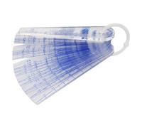 Sujurio Spessimetro in plastica da 0,05 mm a 3 mm, strumento di misurazione metrico, 21 fogli