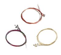 SUKADE 3 set di 6 corde per chitarra acustica, ricambio in acciaio inox con rivestimento antiruggine, suono ricco, lunga durata, per chitarra acustica