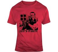 sukanosi Commando Arnold Schwarzenegger Movie Quote Let's Party T Shirt Mens