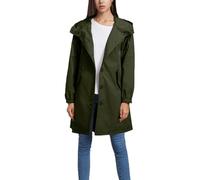 Sukany Giacca a vento da donna casual con cappuccio button down manica lunga allentata giacca a vento all'aperto, Verde militare, M