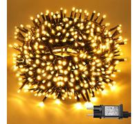 sukaudiz Luci Albero di Natale, 20M 200 LED Bianco Caldo Luci Natale Esterno, 8 Modalità & Funzione Memoria Luci di Natale da Esterno con Spina, Luci Led Albero di Natale da Interno, Balcone, Feste