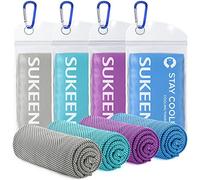 Sukeen Asciugamano rinfrescante 100 x 30 cm, Ice Cooling Towel per collo e viso, asciugamano rinfrescante sportivo per fitness, palestra, golf, yoga, spiaggia, campeggio