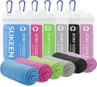 Sukeen Asciugamano rinfrescante in microfibra per un sollievo dal raffreddamento istantaneo, morbido e traspirante, per sport, yoga, spiaggia, golf, palestra, 100 x 30 cm, con borsa di stoccaggio