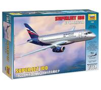 1:144 Zvezda Sukhoi Superjet 100 Kit Z7009 Modellino