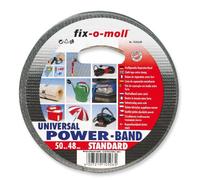 Suki - Nastro adesivo in tessuto extra forte, 50 m x 48 mm, colore: Nero