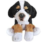 Suki Yomiko 12119 - Bovaro del Bernese Cagnolino di Peluche Seduto, 12.7 cm, Nero/Marrone/Bianco