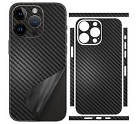 SUKIDIOVQ Pellicola protettiva per iPhone 16 Pro Max in fibra di carbonio, ultra sottile, ultra sottile, ultraleggera, pellicola protettiva per bordi laterali posteriori, telaio della fotocamera,