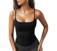 Sukiglam Canotta Donna Elegante Spaghetti Strap Tank Top Senza Maniche Collo a U Canottiera Intimo Sexy Slim Fit Y2k Tops Base Abbigliamento Estivi Casual Elasticizzata Camicia Maglietta