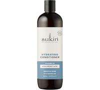 Sukin Balsamo idratante da 500 ml, rinforza e ripara i capelli secchi e danneggiati, aggiunge lucentezza e doma l'effetto crespo, con olio di cocco e burro di karitè; cruelty free e vegano.