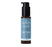 Sukin Hydration Hydrafusion Crema Notte per Pelle Disidratata, Idrata con Alghe Marine, Acido Ialuronico, Complesso di Mais, Crema vegana sicura, Carbon Neutral, 99% Oli Naturali, 60ml