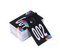 SUKIRA Targhette numeriche in plastica dal vivo, immagine speculare normale e inversa per controllo della stanza del cappotto per Facebook Live, forniture Lularoe riutilizzabili, schede appendiabiti