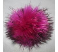 SUKORI 2/4pcs 13 Centimetri Big Fluffy Vera Pelliccia di Volpe Pom Pom con Il Tasto Fai da Te PON PON di Pelliccia Naturale per Sciarpe Cappelli Berretti Accessori