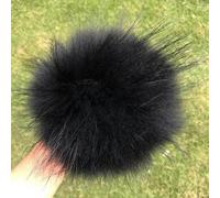 SUKORI 2 Pezzi Pompon in Pelliccia di Volpe Naturale per Berretti, Cappello, Borse, Accessori e Sciarpa - Fai da Te