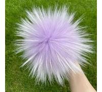 SUKORI 2 Pezzi Pompon in Pelliccia di Volpe Naturale per Berretti, Cappello, Borse, Accessori, Sciarpa - Fai da Te