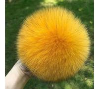 SUKORI 2 Pezzi Pompon in Pelliccia di Volpe Naturale Pompon in Pelliccia per Berretti Cappello Pompon in Pelliccia Fai da Te per Berretti Borse Accessori Sciarpa