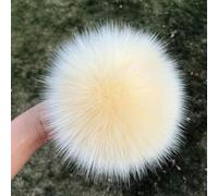 SUKORI 2 Pezzi Pompon in Pelliccia di Volpe Naturale Pompon in Pelliccia per Berretti Cappello Pompon in Pelliccia Fai da Te per Berretti Borse Accessori Sciarpa